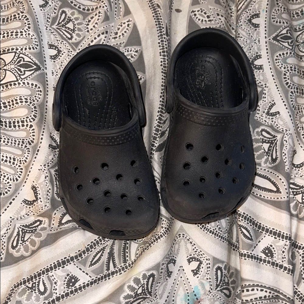 Kids Black Crocs